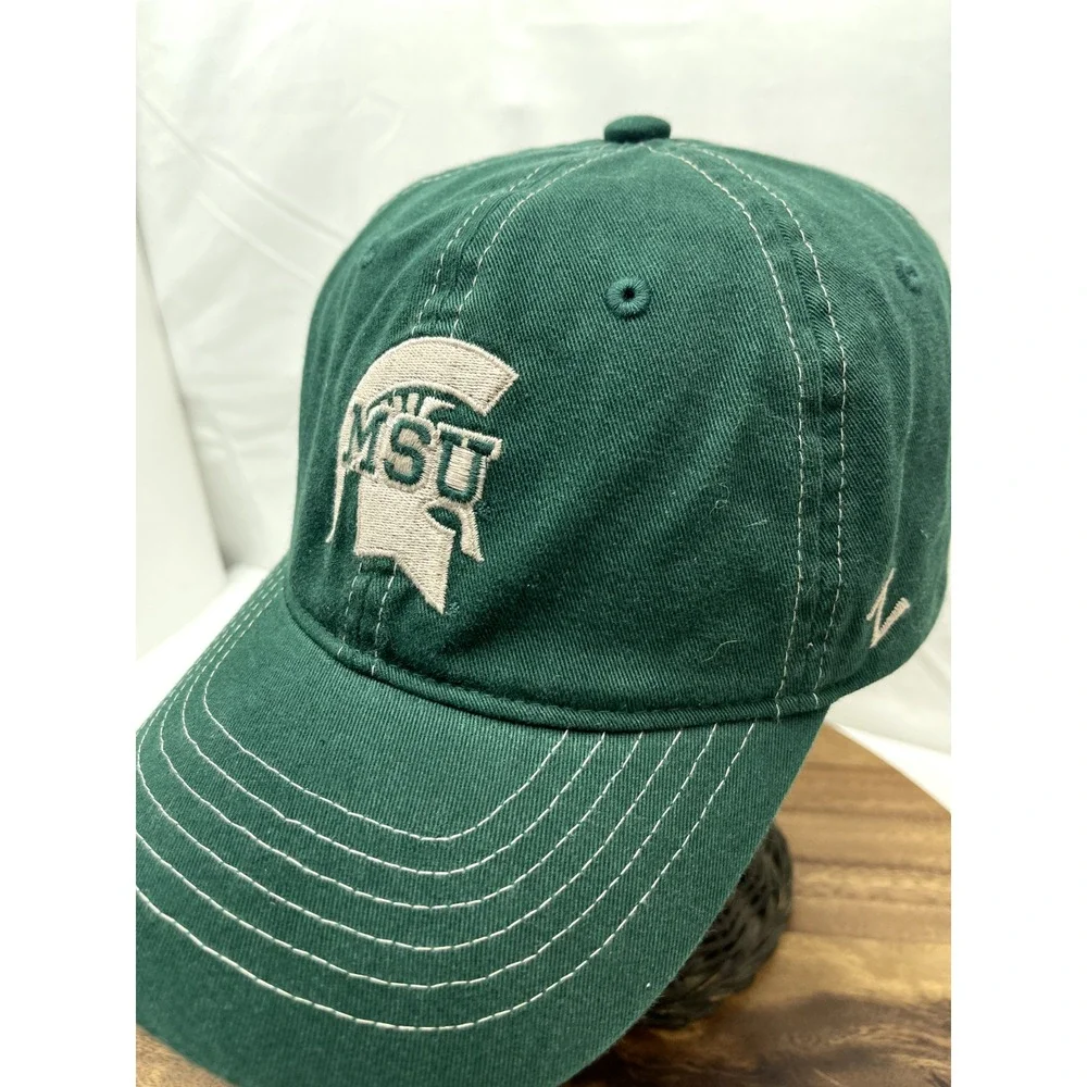 Michigan State Spartans Hat cap Men's Green One Size Fits‎ All Used
